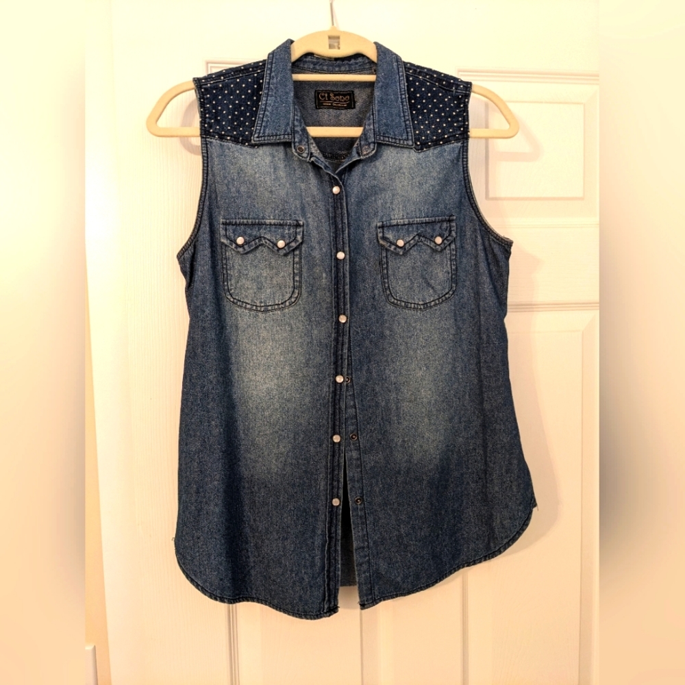 Denim top